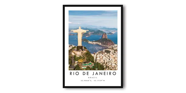 Christ The Redeemer Rio De Janeiro Travel Poster