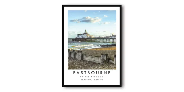 Eastbourne Travel Poster, Fine Art Print