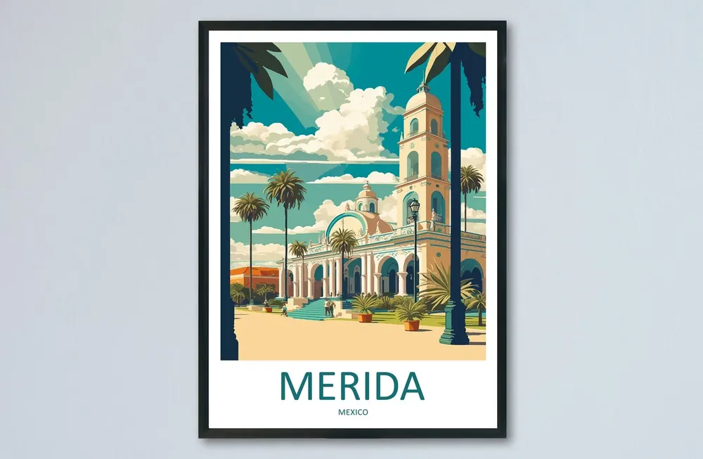 Merida Travel Poster, Home Wall Decor