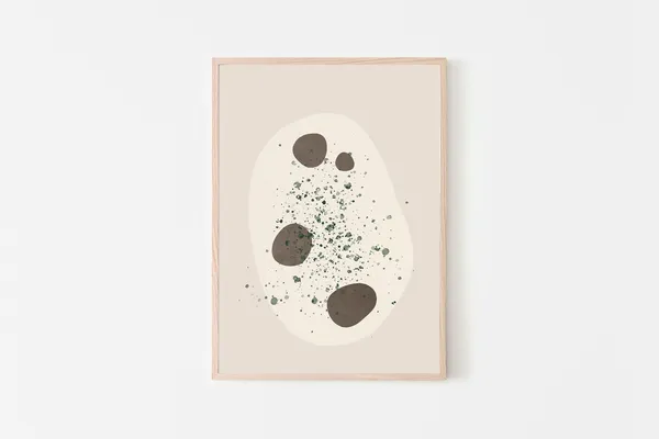 Garlic Naan Art Print, Modern Asian Kitchen Decor