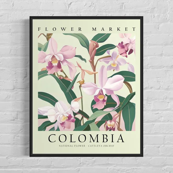 Colombia National Flower Cattleya Orchid Art Print