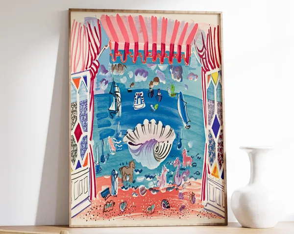 Raoul Dufy Rideau De Theatre Fauvist Art Print