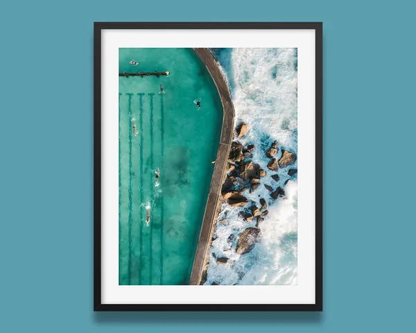 Bronte Beach Rock Pool Sydney Australia Travel Poster
