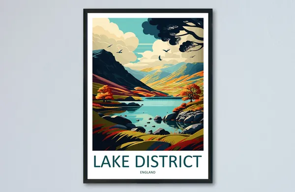 Lake District Home Decor Wall Art Print