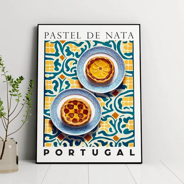 Pastel De Nata Portuguese Dessert Kitchen Art Print