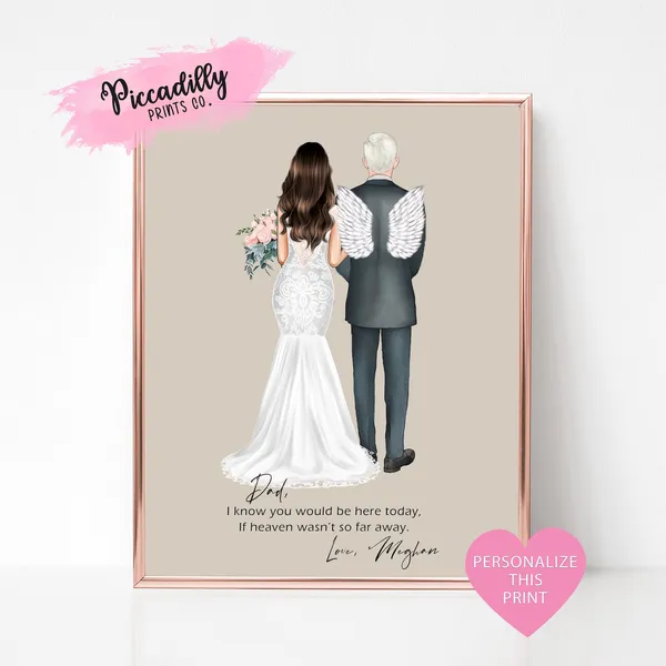Personalized In Loving Memory Memorial Wall Art Print