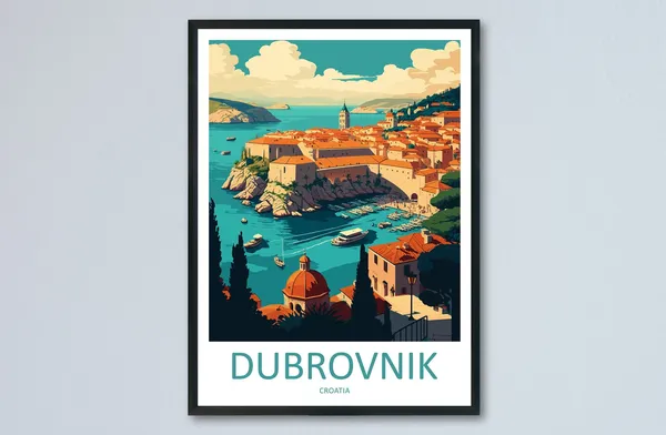 Dubrovnik Travel Poster