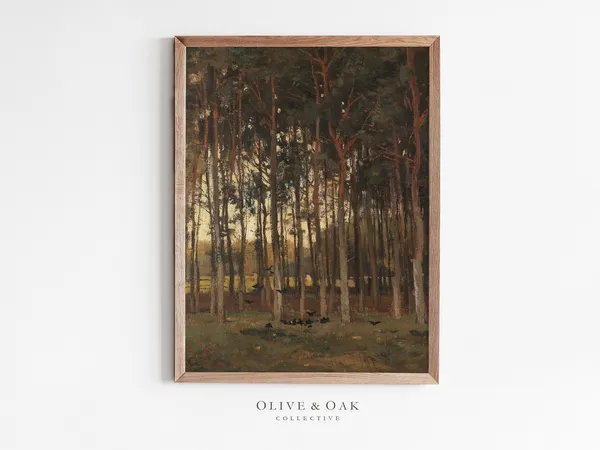 Autumn Landscape Painting Art Print