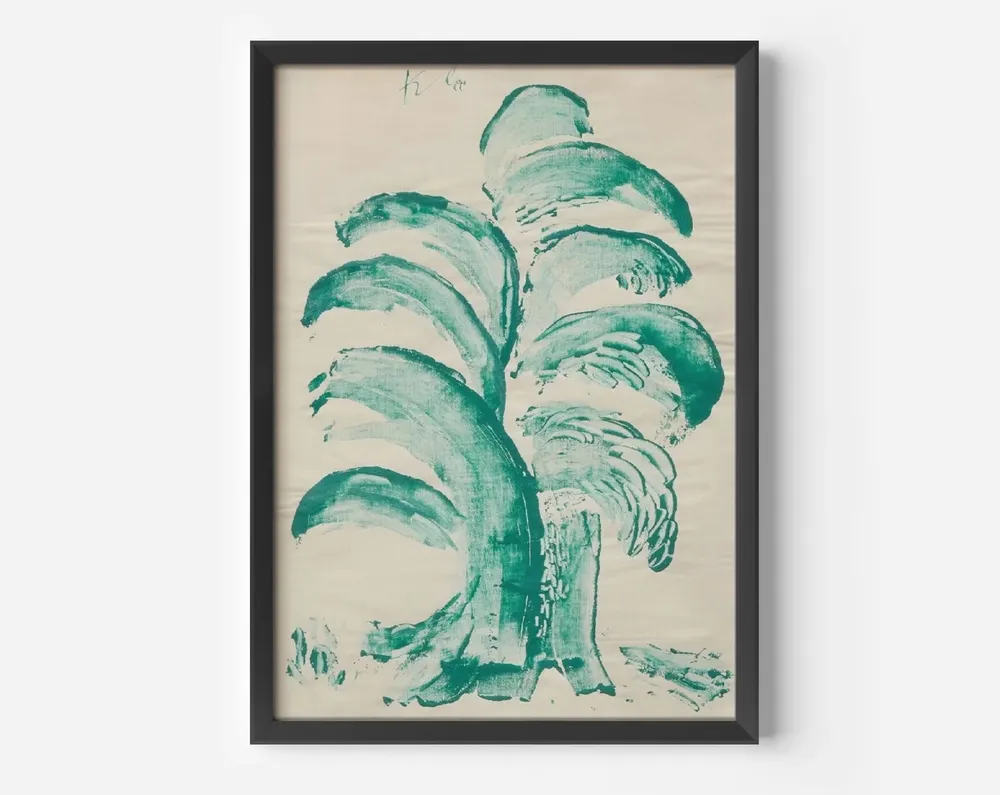 Palm Tree Painting, Paul Klee Vintage Art Deco Print - Image 4