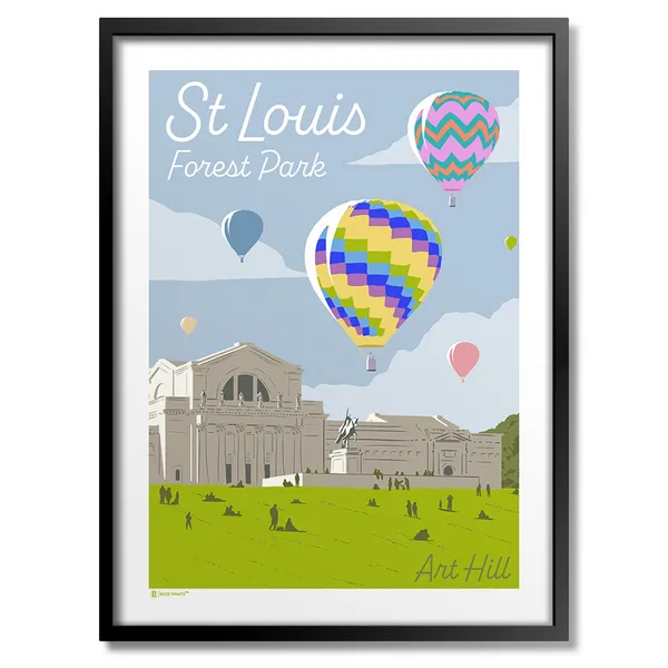 St Louis Forest Park Art Hill Art Print