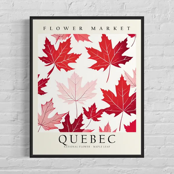 Quebec Canada Africa Flower Market Art Print