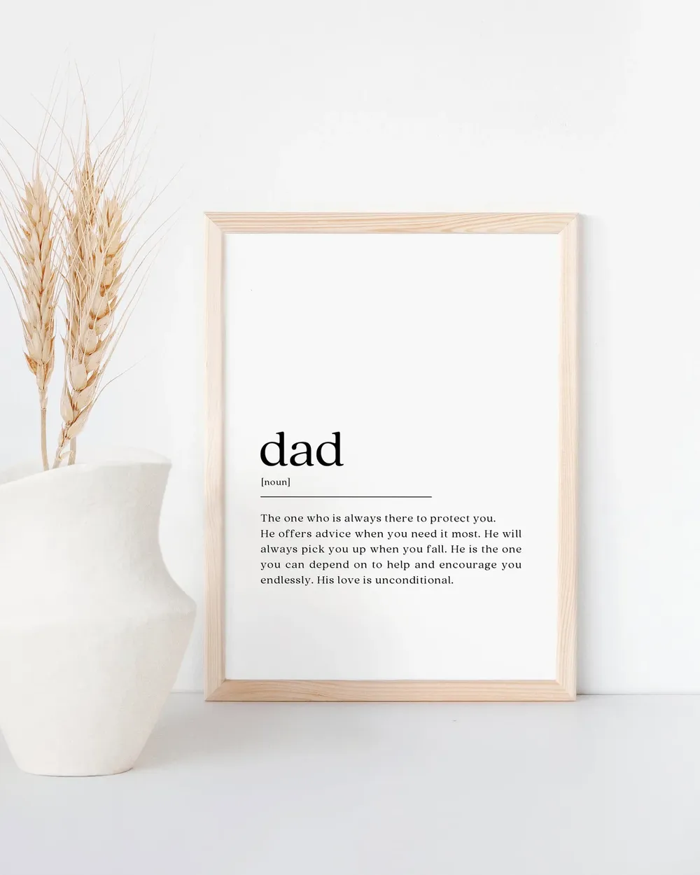 Dad Definition - Minimalist Print
