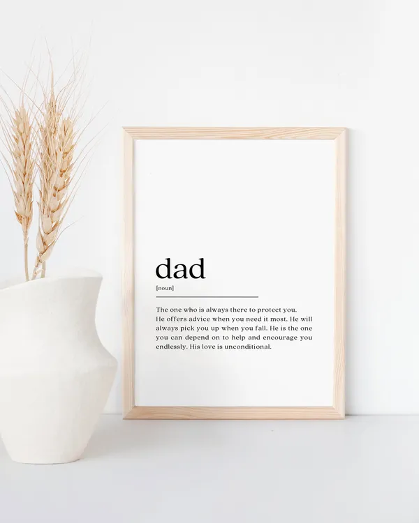 Dad Definition - Minimalist Print