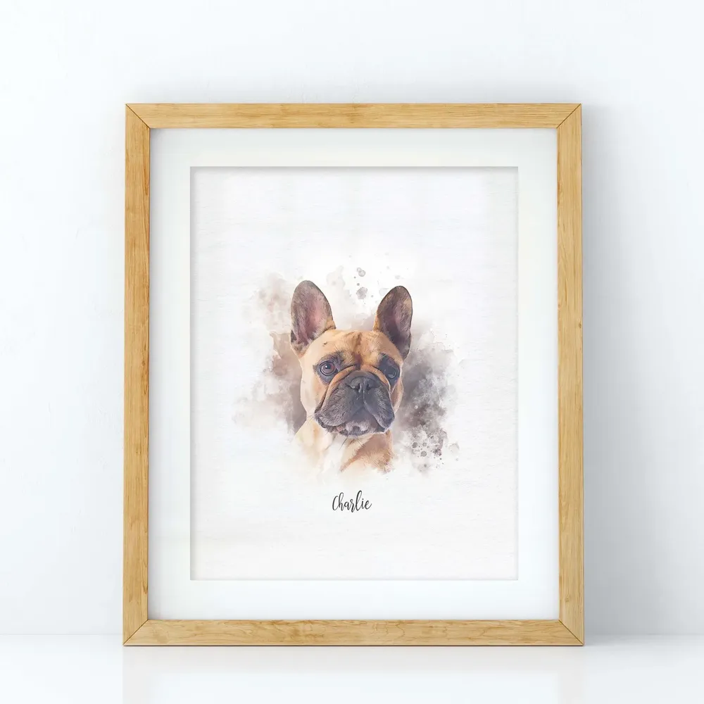 Mini Custom Pet Portrait, Pet Memorial Art Print - Image 3