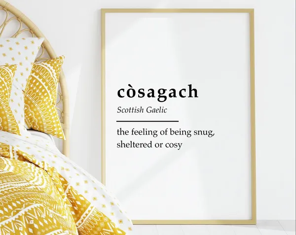 Scottish Gaelic Definition Quote Art Print