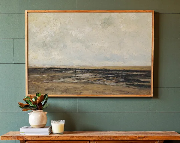Abstract Vintage Landscape Scene Poster Print