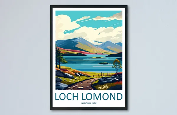 Loch Lomond Wall Hanging Travel Poster