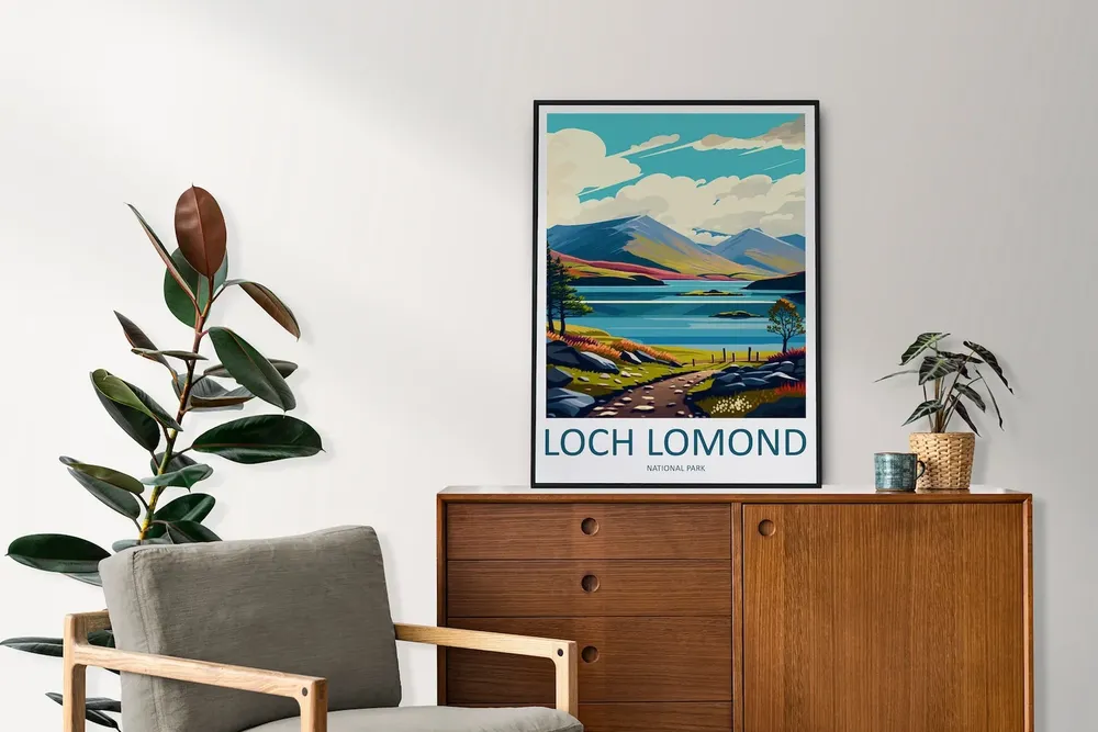 Loch Lomond Wall Hanging Travel Poster - Image 2