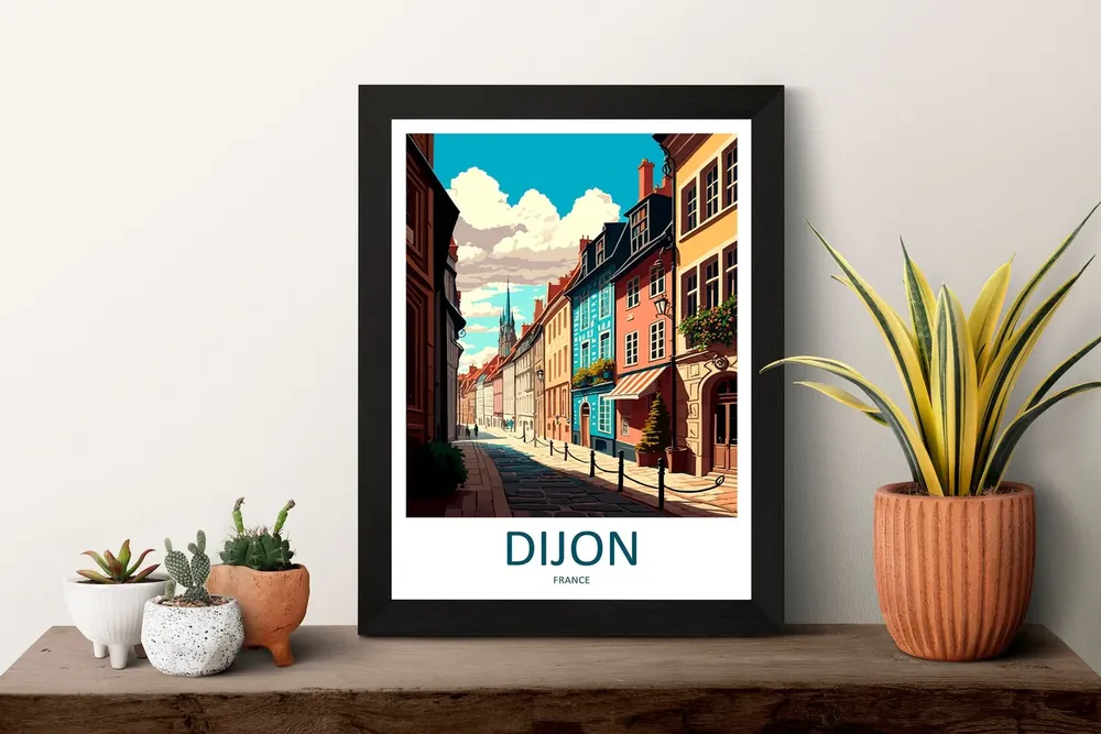 Dijon Travel Poster, France Place Print - Image 3