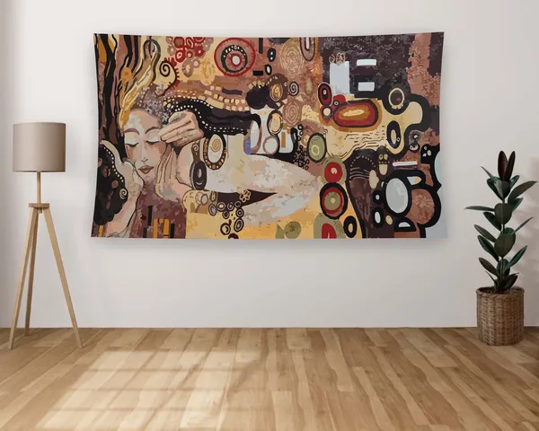 Minimalist Aesthetic Tapestry, Living Room Decor