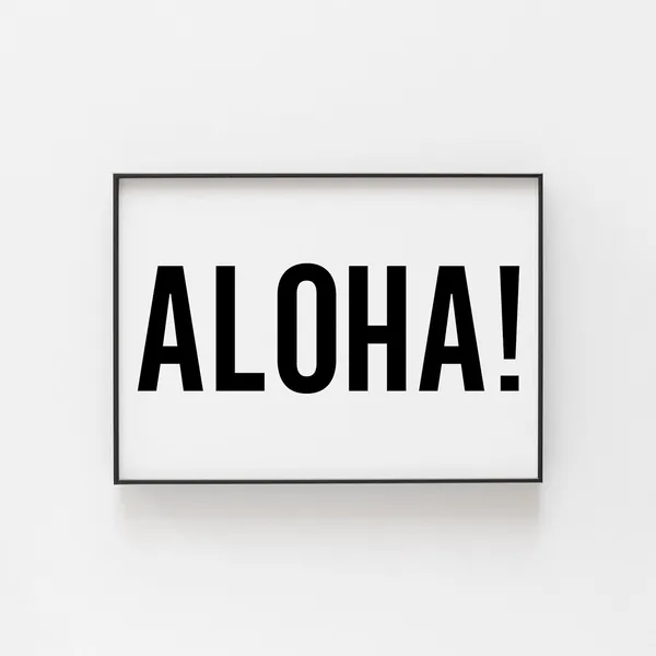 Tropical Bliss Aloha Sunset Beach Poster Print