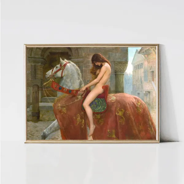 Lady Godiva by John Collier, Pre-Raphaelite Art Print