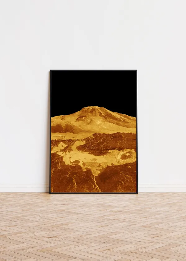 Volcanic Activity On Venus Trendy Galaxy Art Print