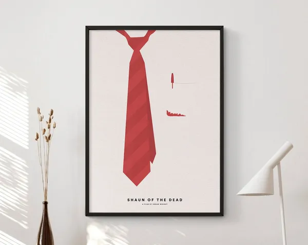 Shaun Of The Dead Minimalist Movie Poster Print