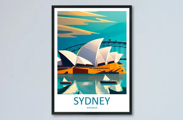 Sydney Opera House Home Decor Gift Travel Poster