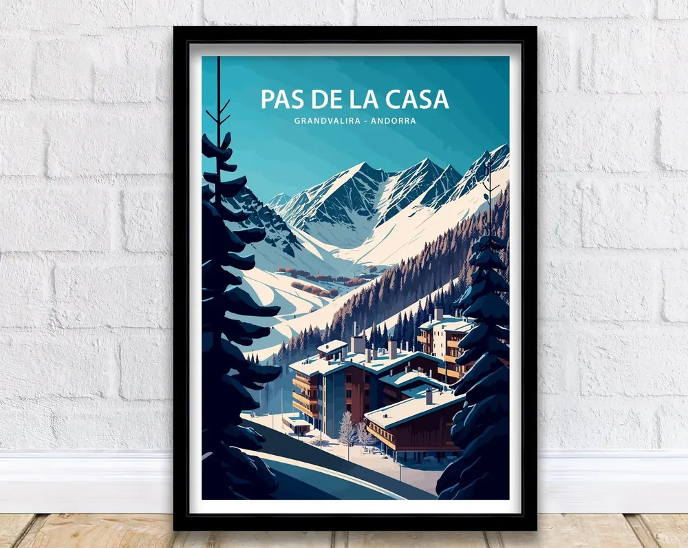 Pas De La Casa, Andorra Travel Poster