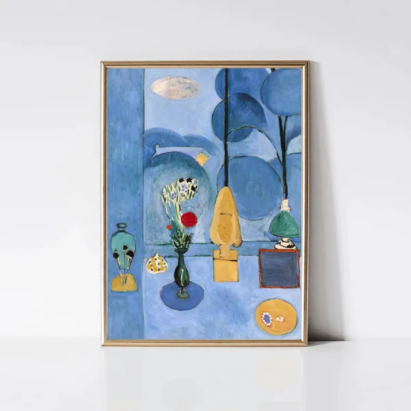 Matisse Blue Window Fauvism Abstract Art Print