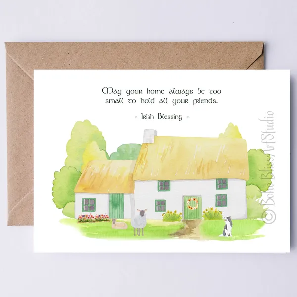 Irish Blessing, Home and Friends Poster Print