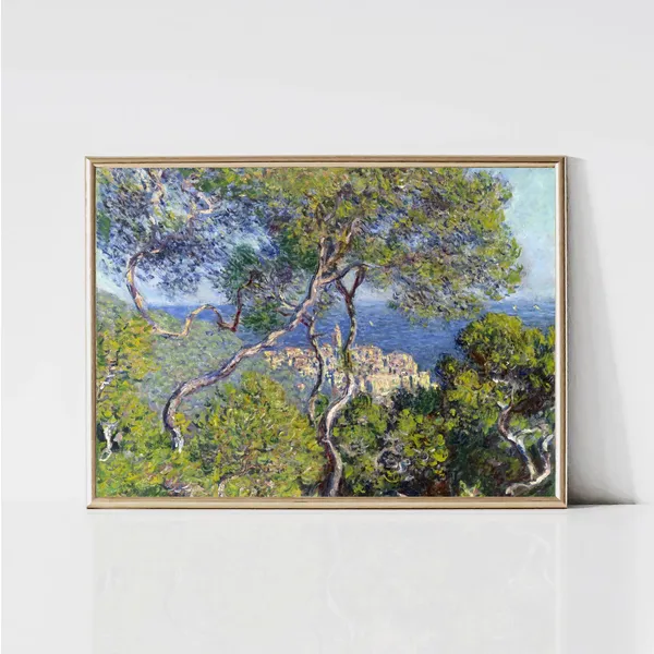 Claude Monet Italian Coastal Town Impressionist Art Print
