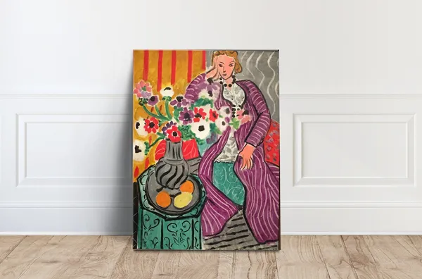 Matisse Purple Robe and Anemones Art Print