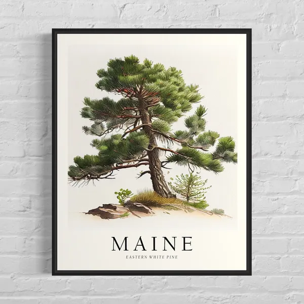 Maine State Tree, Eastern White Pine Art Print