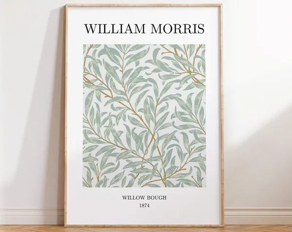 William Morris Willow Bough Exhibition Poster Art Print