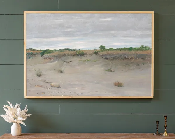 Sand Dunes Landscape Art Print, Living Room Wall Decor