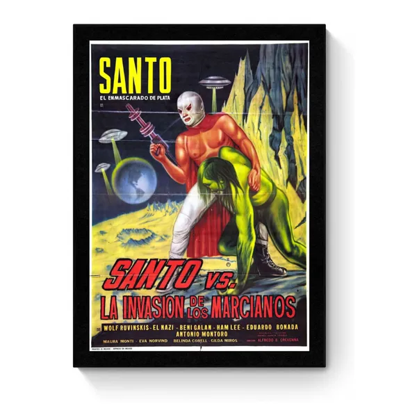 El Santo Vintage Movie Poster, Remastered Art Print