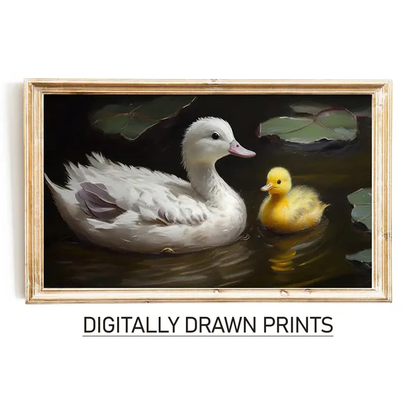 Easter Ducks Spring Art Print