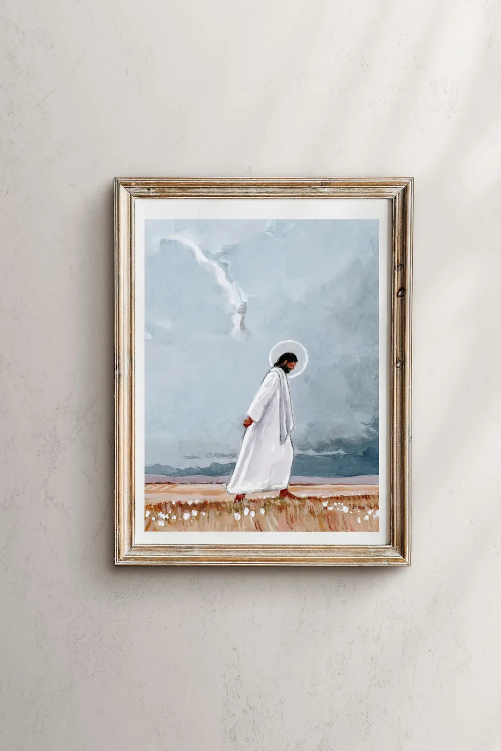 Christ Walking To Gethsemane, Christian Art Print