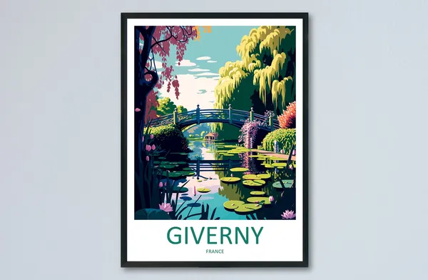 Giverny Travel Poster, France Place Print