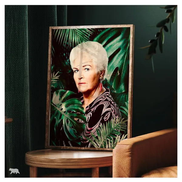 Jungle Pat Butcher Funny Alternative Art Print