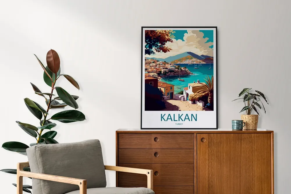 Kalkan Travel Poster, Turkey Travel Art - Image 2