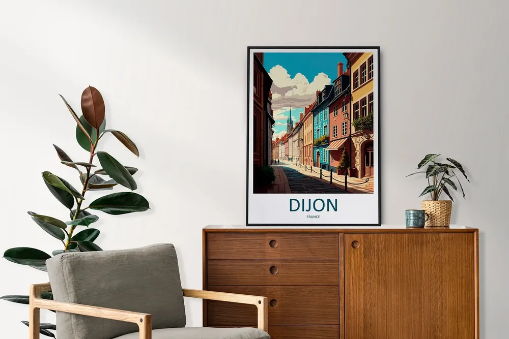 Dijon Travel Poster, France Place Print - Image 2
