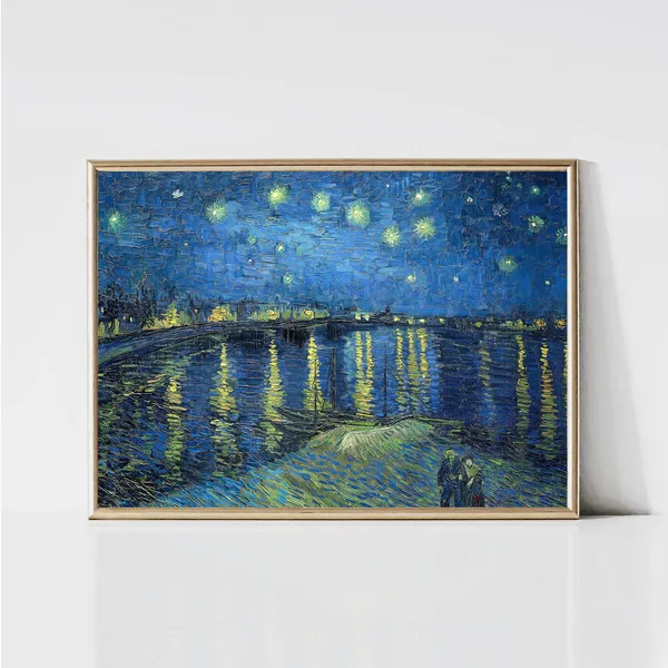 Van Gogh Starry Night Over Rhone Art Print