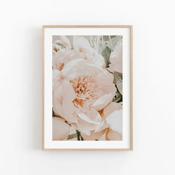 Summer Flowers Print, Modern Minimalist Poster