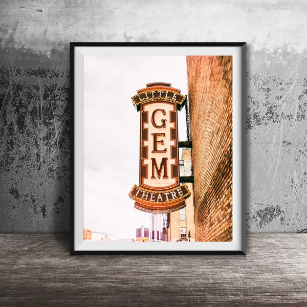 Detroit Little Gem Theatre Photography Print