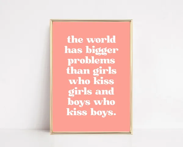Lesbian Pride Love Is Love Art Print