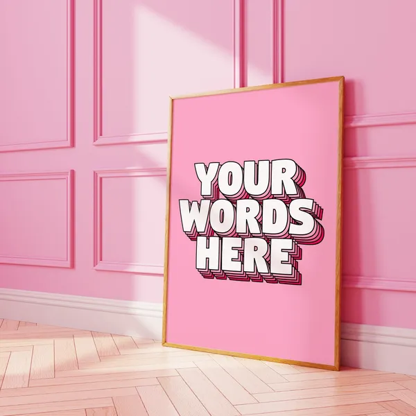 Custom Quote Personalized Typography Art Print
