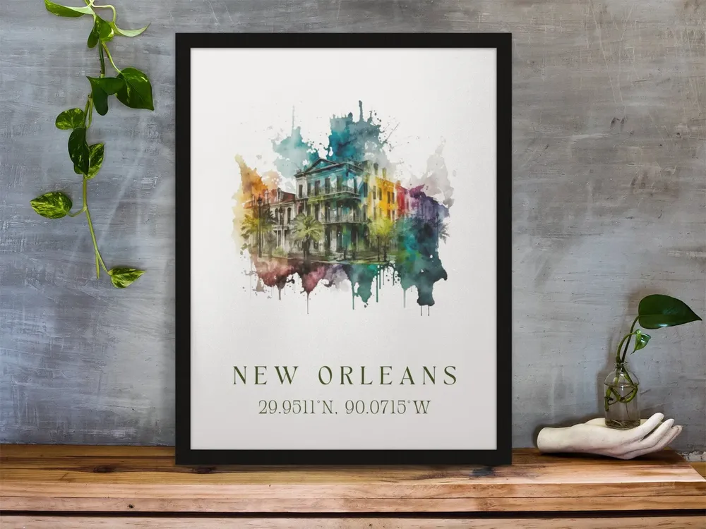 New Orleans Personalized Travel Poster, Louisiana - Image 2